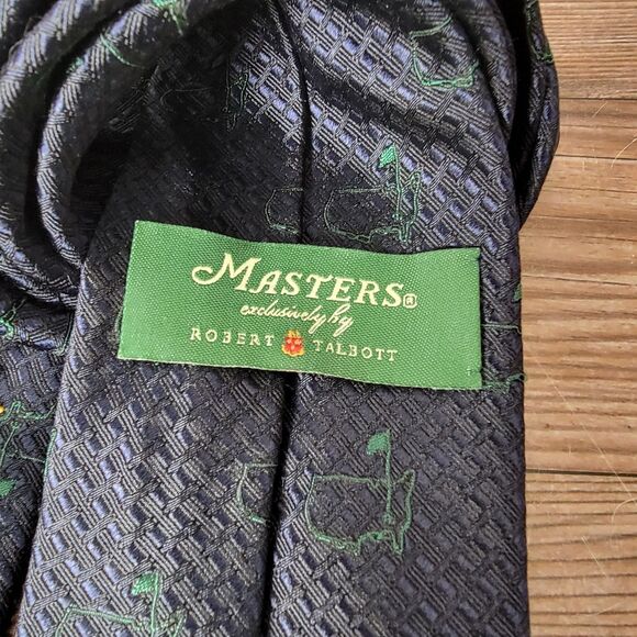 Masters Robert Talbott RARE 100% Silk Tie Blue Green W-3.25" L-59" NWT - Picture 3 of 7